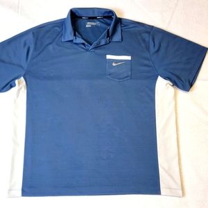 Nike Golf Tour Performance Dri-fit Polo Shirt XXL 2XL Blue